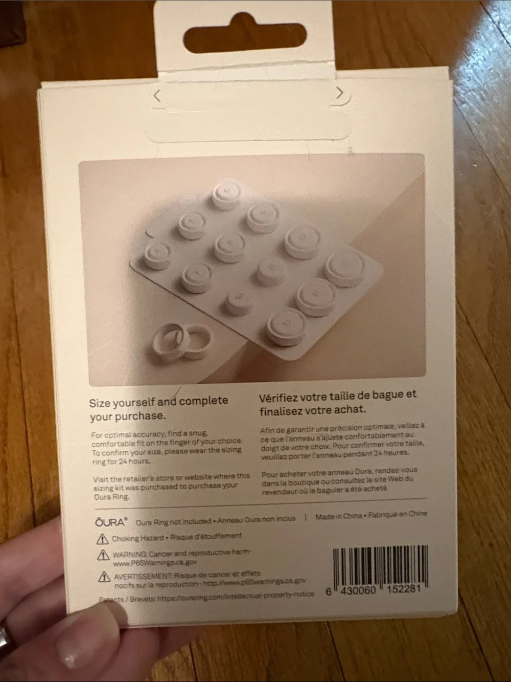 Oura Sizing Kit — Silver, Gold, Black Rings